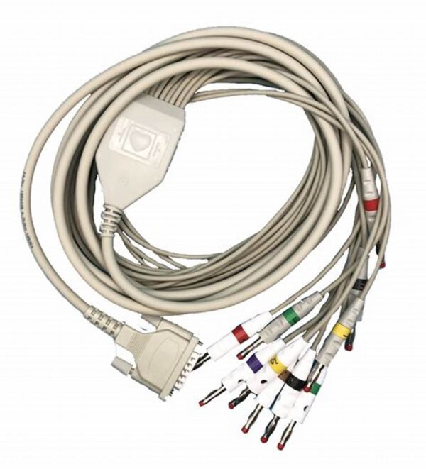 ECG CABLE 10 LEAD 15 MM PIN BANNAN FOR BPL 9160