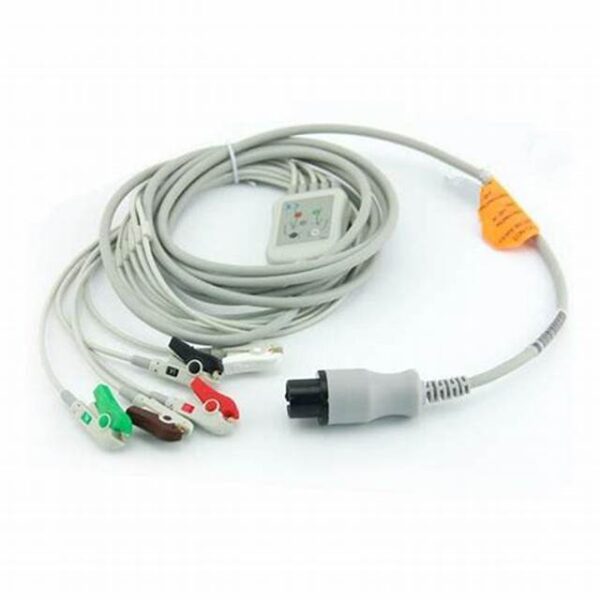 ECG CABLE 5 LEAD FOR BPL / RMS CLIPS TIPE