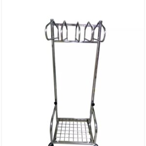 LEAD  APRONS  STEND  TROLLEY   SS  304 GRADE